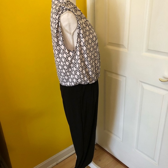 NWT Peter Nygard Blue Geometric Pantsuit Sz M - Picture 5 of 7